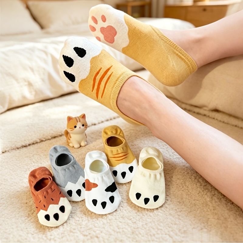 Cat Claw Bark - Women Cute Cartoon Cat Paw Print