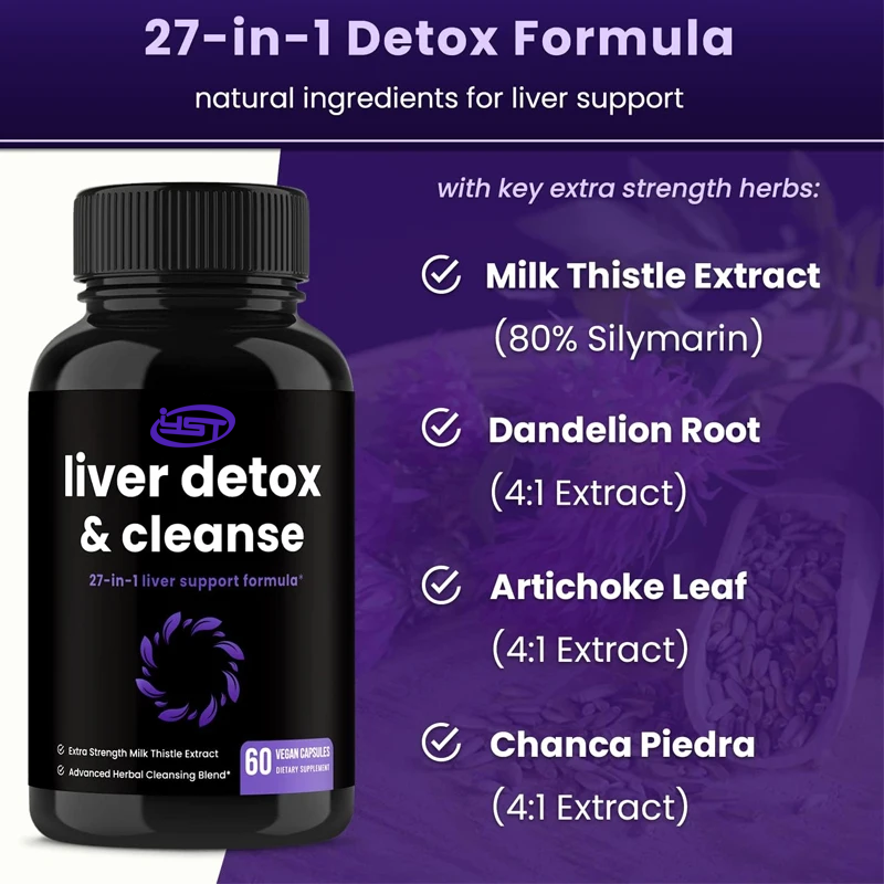 Milk Thistle Silymarin - Liver Cleansing, Detoxification, and Repair Formula