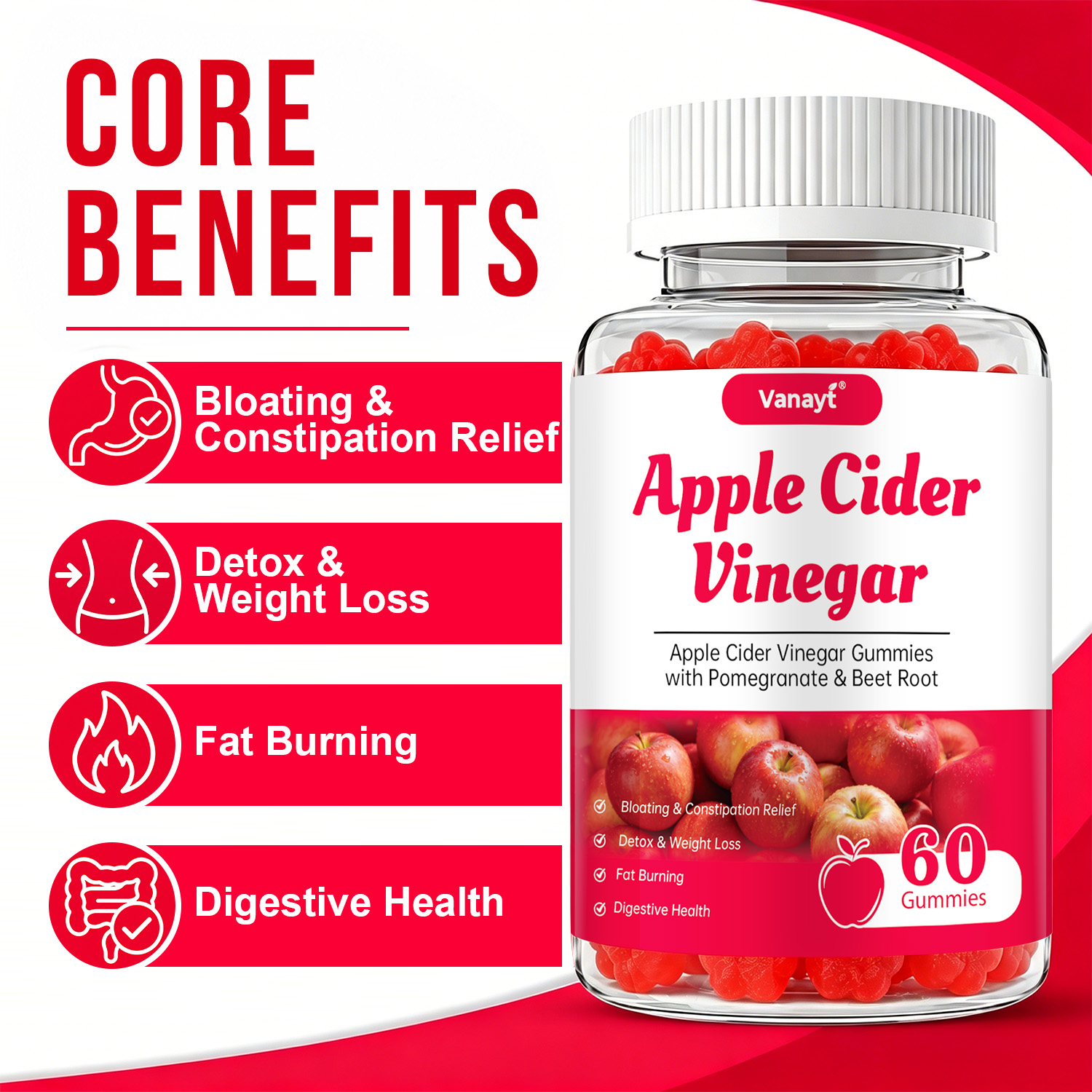 Apple Cider Vinegar Gummies wi - Herbal And Wellness ulasan dan harga