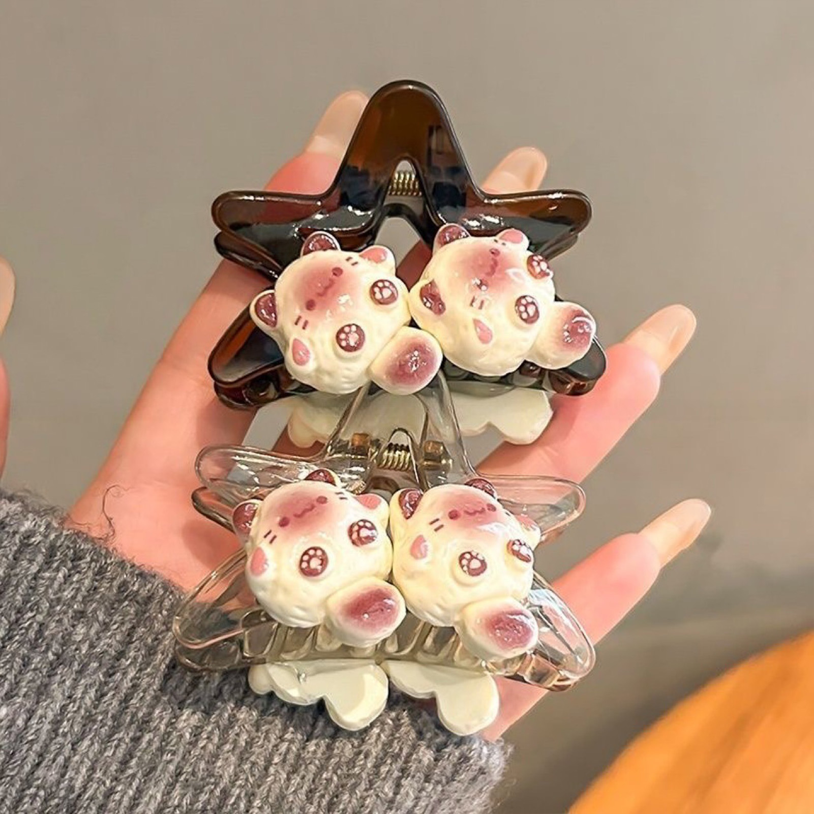 Cute Star Hair Claw Clips Y2K  - Cat Claw Bark ulasan dan harga