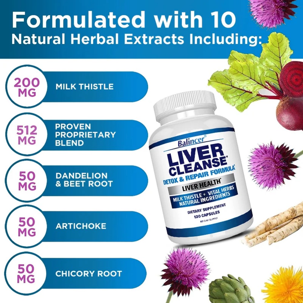 Liver Cleanse Detox & Repair F - Milk Thistle Silymarin ulasan dan harga