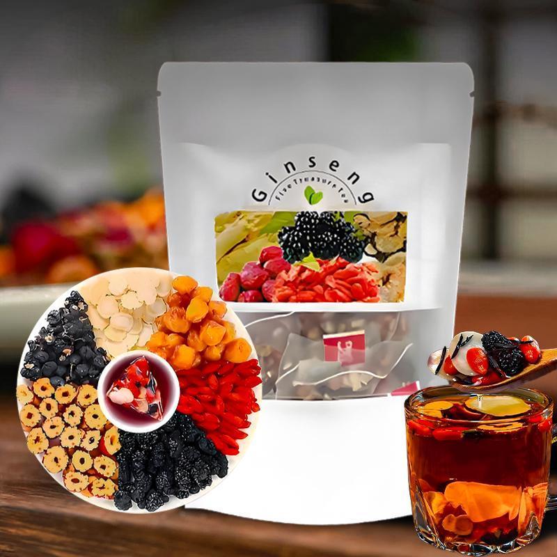 Ginseng Five Treasure Tea Natu - Herbal And Wellness ulasan dan harga