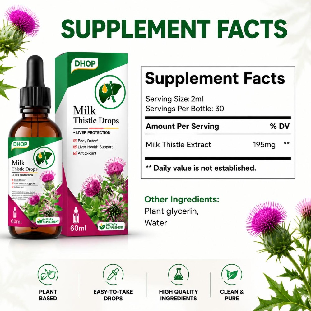 DHOP Milk Thistle Drops Silyma - Milk Thistle Silymarin ulasan dan harga