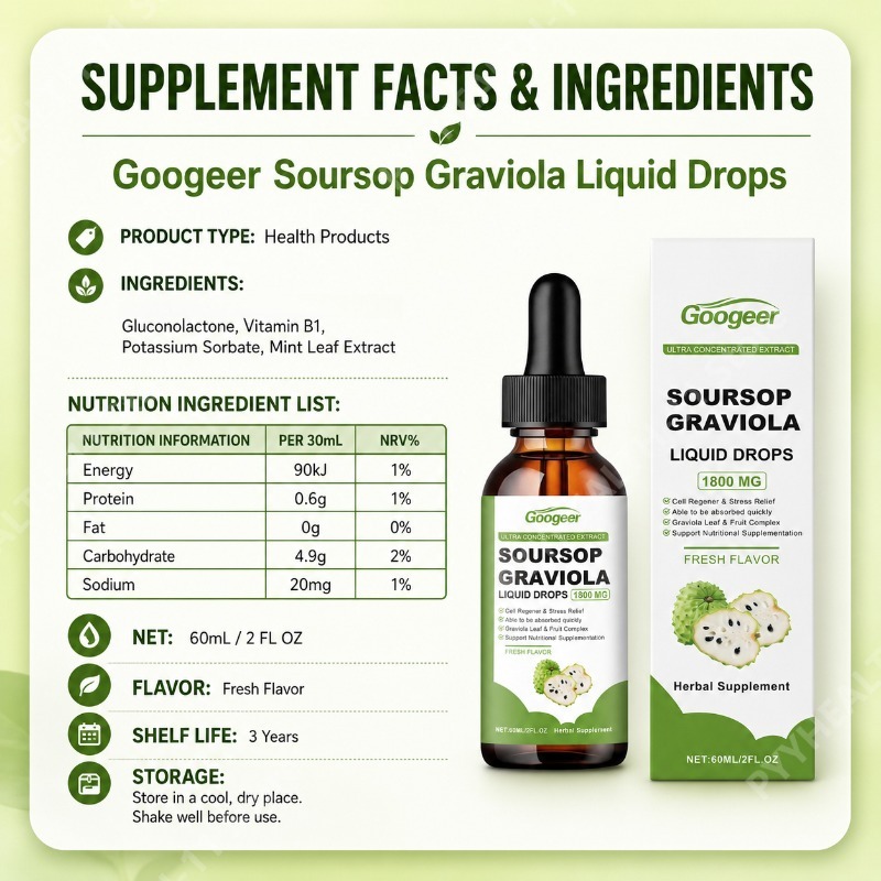Soursop Graviola Leaf and Frui - Herbal Wellness Drops ulasan dan harga