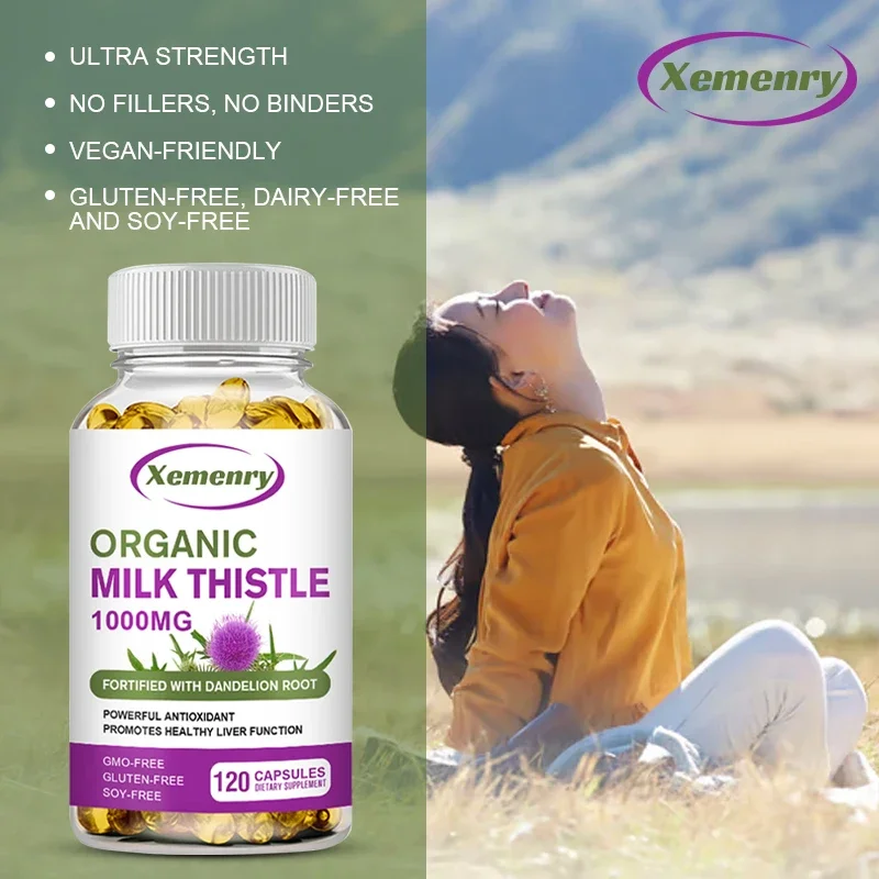 Milk Thistle Capsules 1000 Mg  - Milk Thistle Silymarin ulasan dan harga