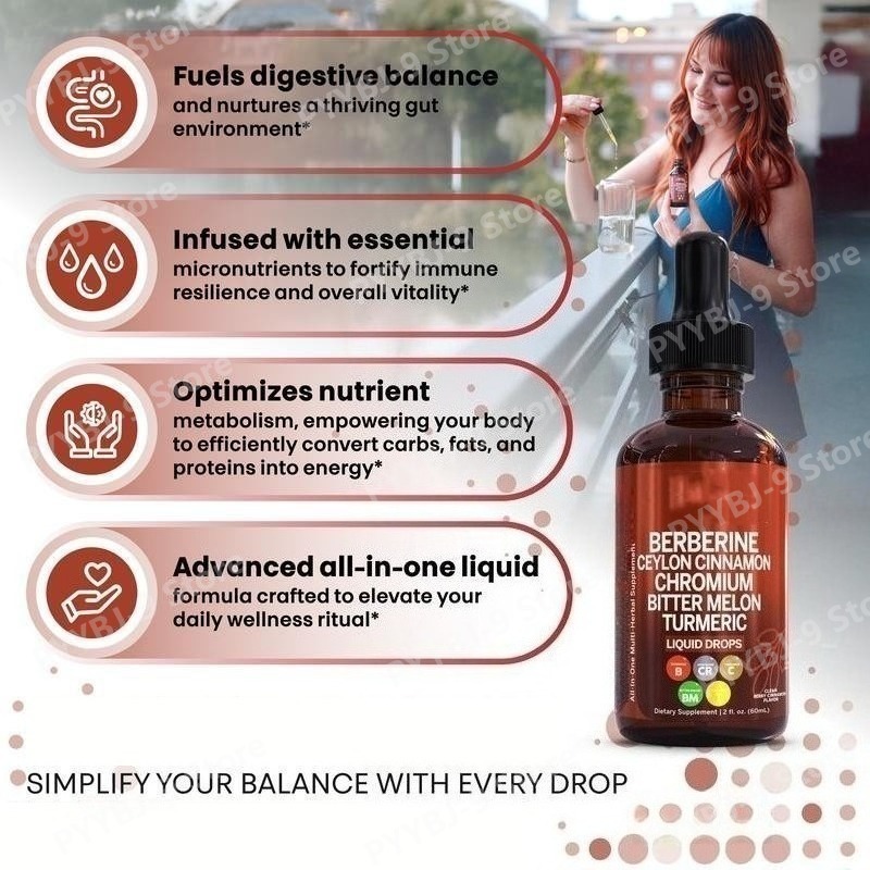 Berberine Chromium Turmeric Gi - Herbal Wellness Drops ulasan dan harga