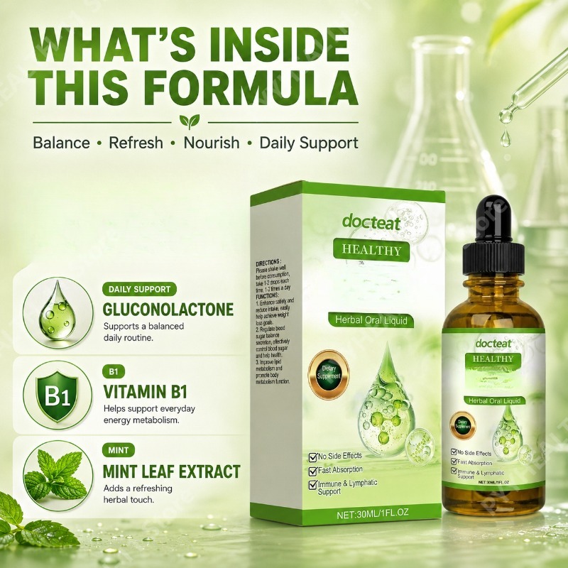 Mint Leaf Extract & Vitamin B1 - Herbal Wellness Drops ulasan dan harga