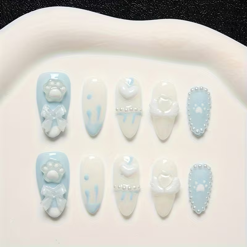 10 pieces of almond-shaped blu - Cat Claw Bark ulasan dan harga