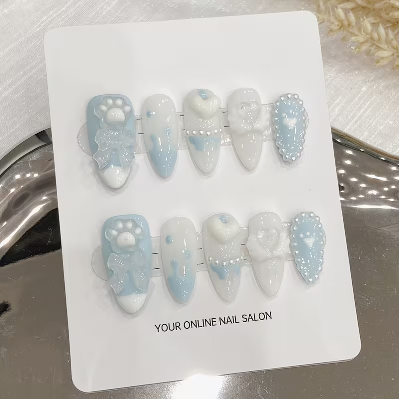 10 pieces of almond-shaped blu - Cat Claw Bark ulasan dan harga