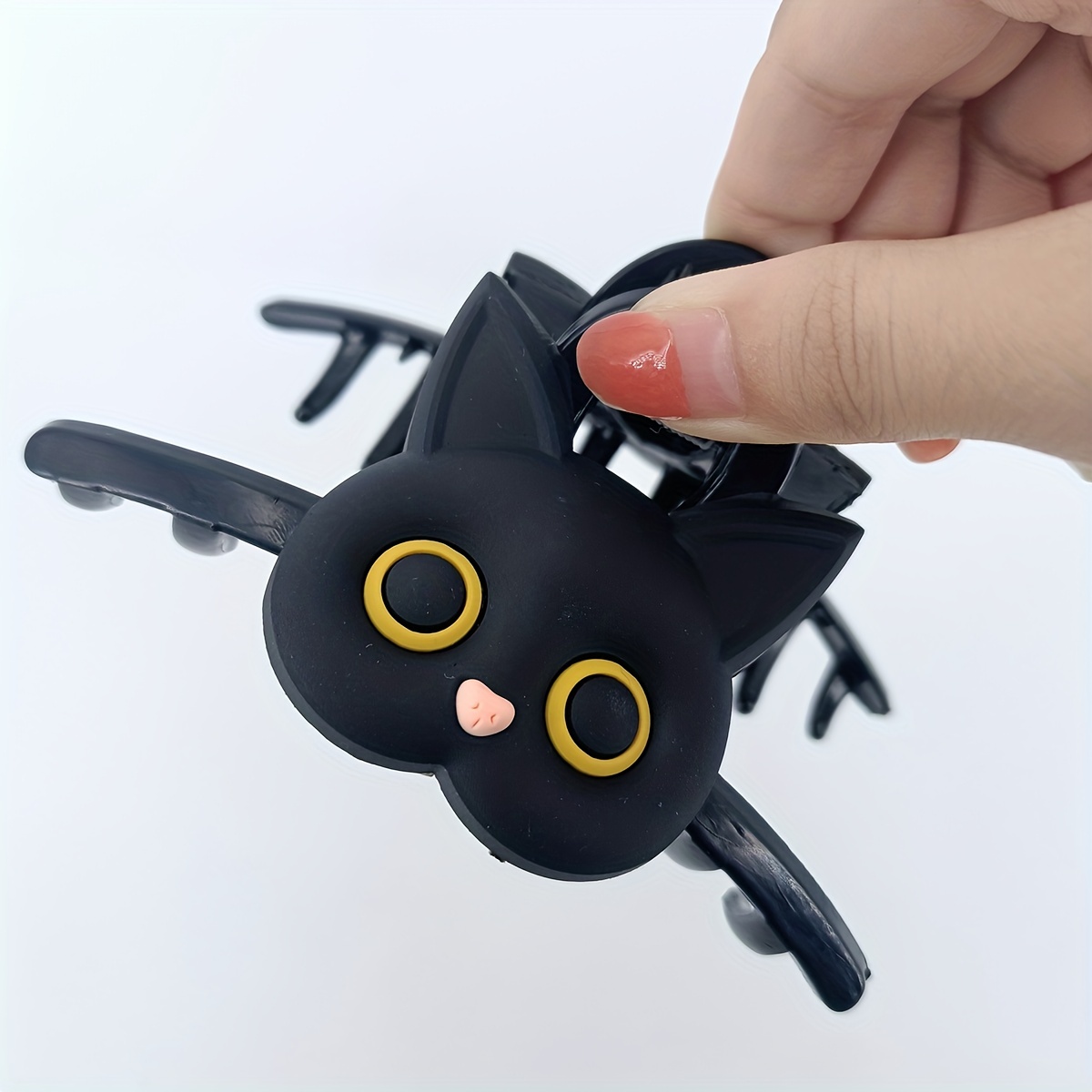 1pc Large Solid Color Hair Cli - Cat Claw Bark ulasan dan harga