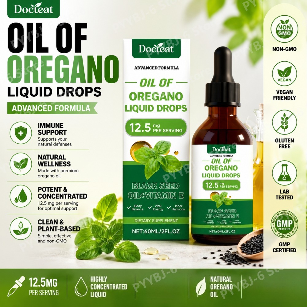 Oregano Oil Liquid Drops 60ml  - Herbal And Wellness ulasan dan harga