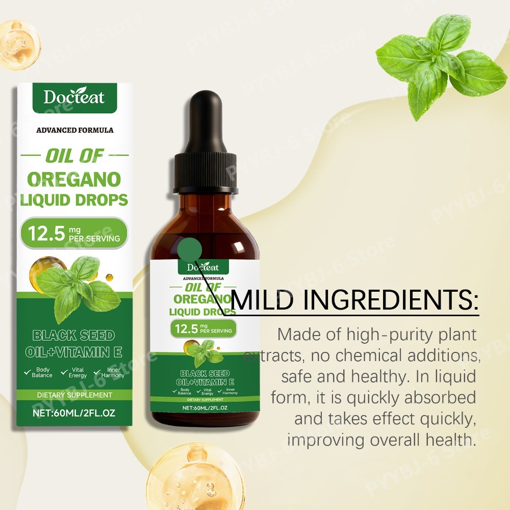 Oregano Oil Liquid Drops 60ml  - Herbal And Wellness ulasan dan harga