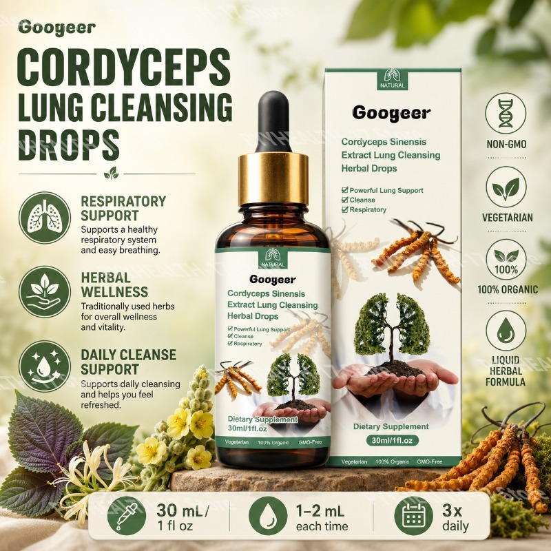 Googeer Cordyceps Drops Herbal - Herbal Wellness Drops ulasan dan harga