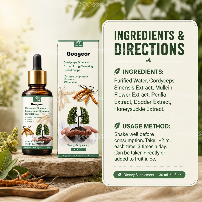 Googeer Cordyceps Drops Herbal - Herbal Wellness Drops ulasan dan harga