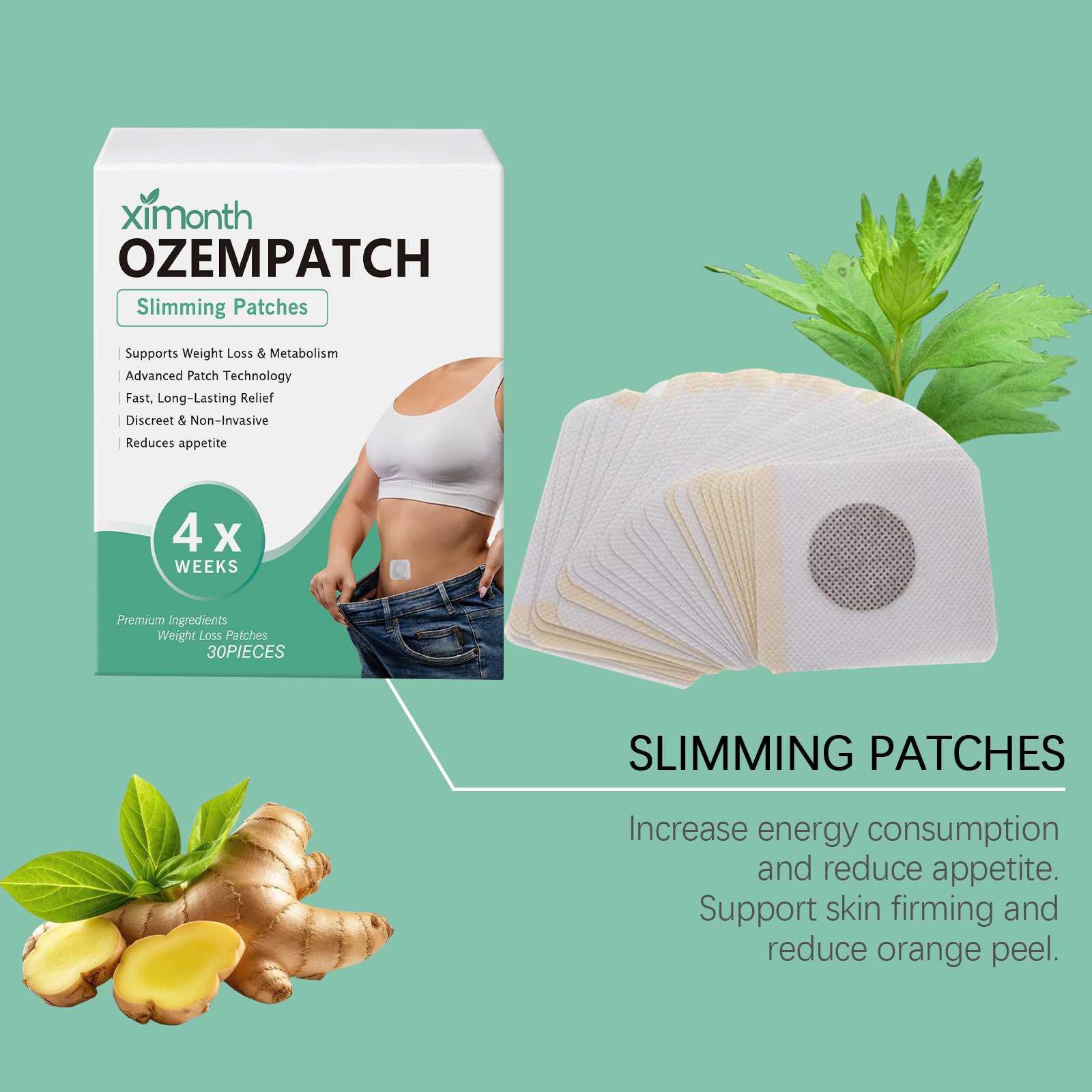 Ximonth Body Shaping Patches I - Herbal And Wellness ulasan dan harga